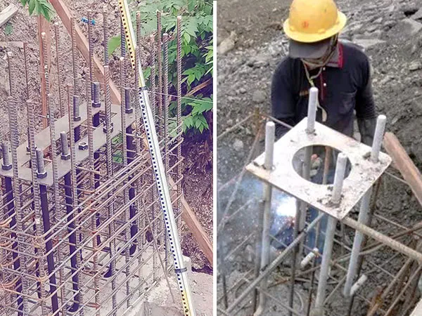 مجموعة مسامير تثبيت القواعد الخرسانية