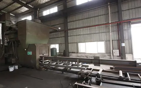السفع بالخردق للفولاذ لكمر H (وفقاً لمعيار السطحSa 2.5 )