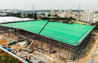 منشأة صناعية فولاذية ذات أبعاد كبيرة