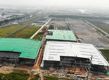 منشأة صناعية فولاذية ذات أبعاد كبيرة