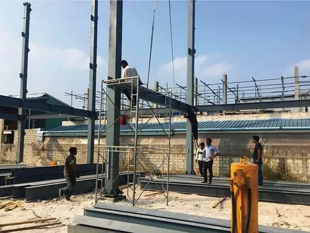مشروع هيكل فولاذي متعدد الطوابق في جزر المالديف