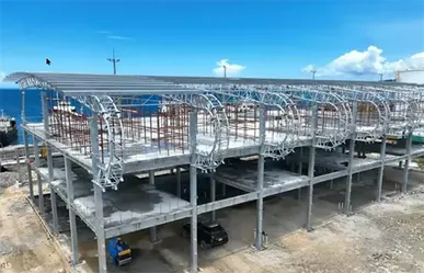 مركز حجز تذاكر ذو هيكل فولاذي بمساحة 4744 متر مربع (جزر سليمان)