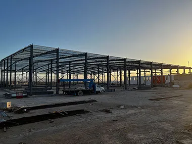 مشروع بناء بهيكل فولاذي في المكسيك