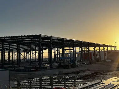 مشروع بناء بهيكل فولاذي في المكسيك