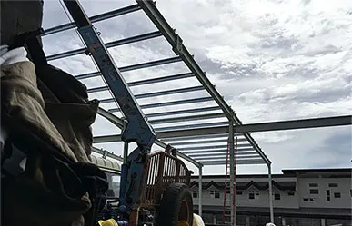 مشروع تقوية أساسات مستودع فولاذي في الفلبين